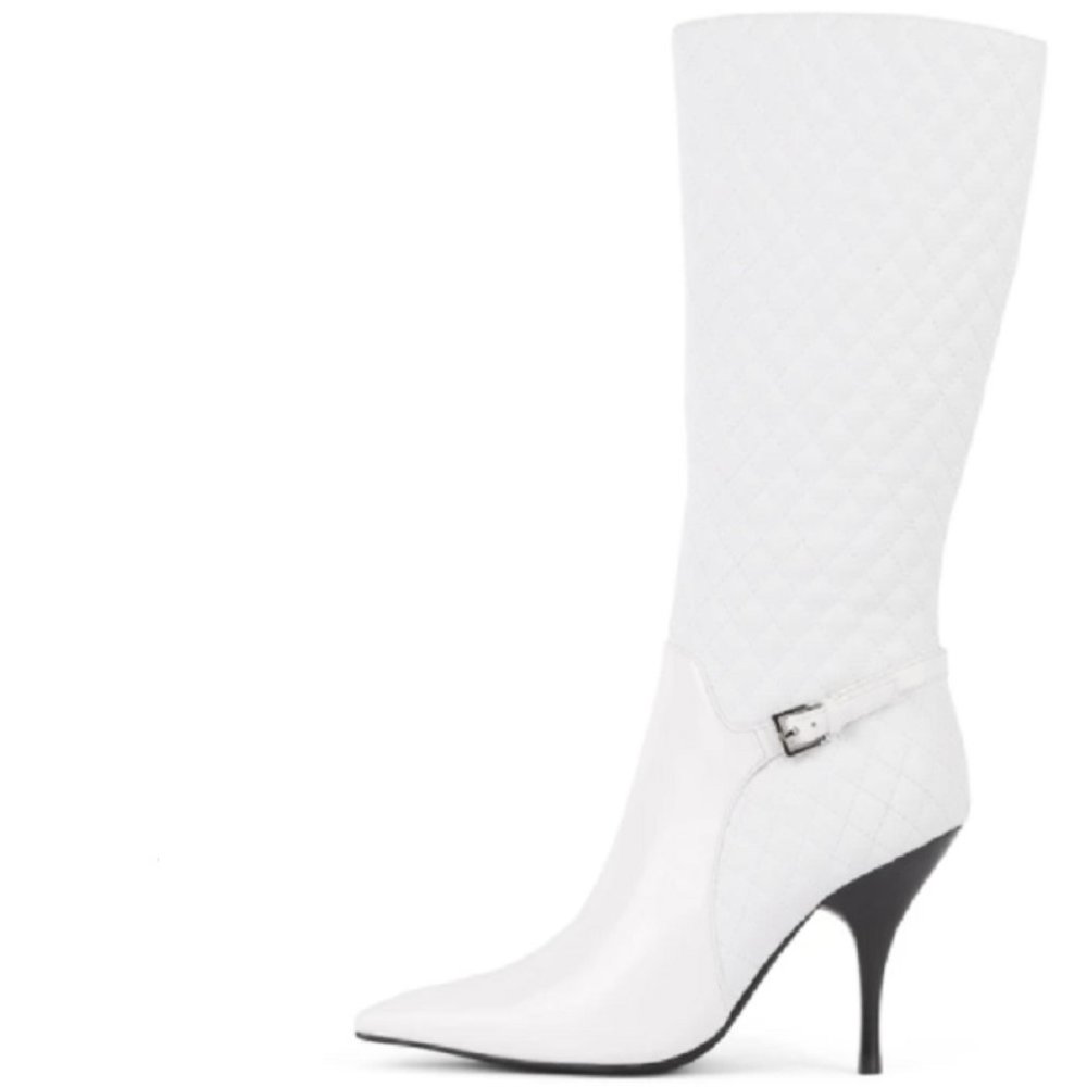 $79 NWT (8.5) JEFFREY CAMPBELL Bissee Knee High Stiletto Boot - Picture 2 of 5